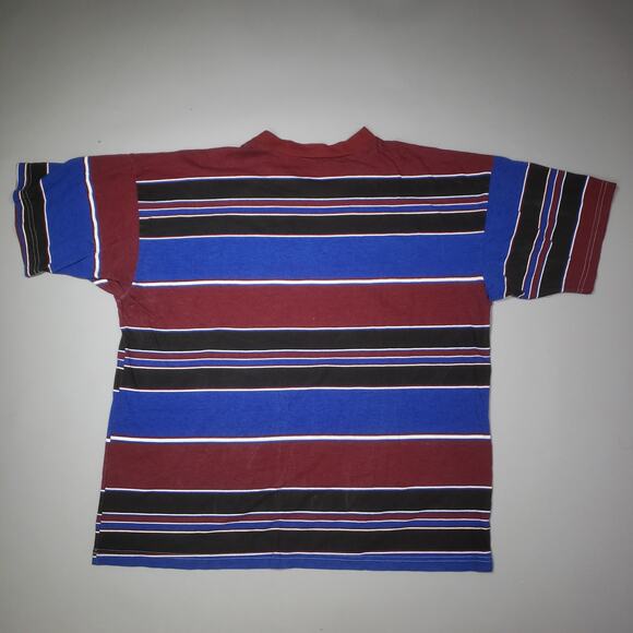 Vintage 80s Guess by George Marciano Striped Boot Logo Spellout Rare Mens USA XL - Picture 7 of 11